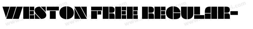 Weston Free Regular字体转换